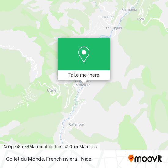 Collet du Monde map