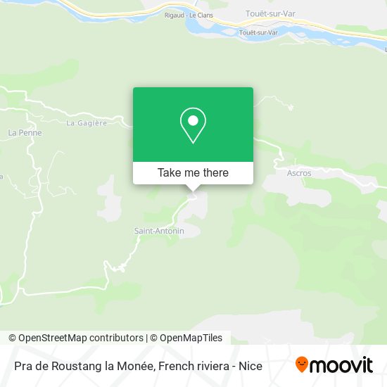 Pra de Roustang la Monée map
