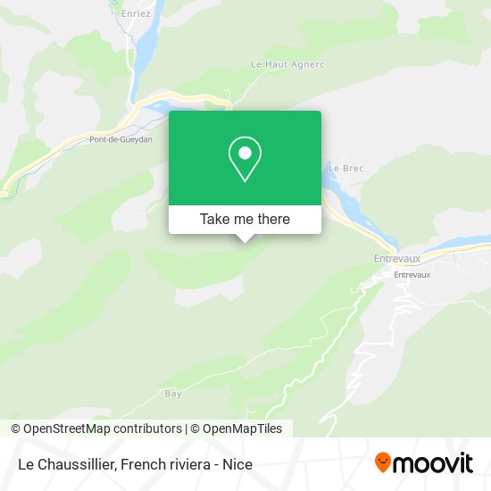 Mapa Le Chaussillier