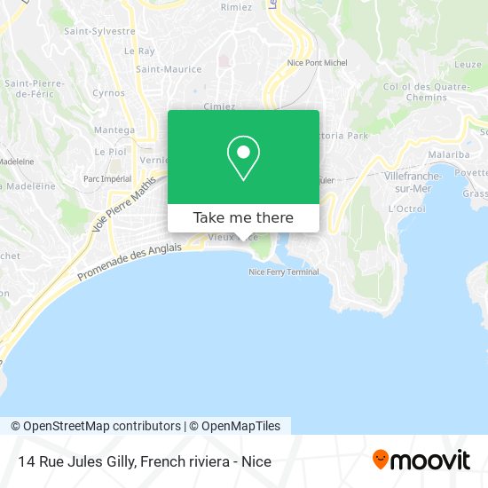 Mapa 14 Rue Jules Gilly