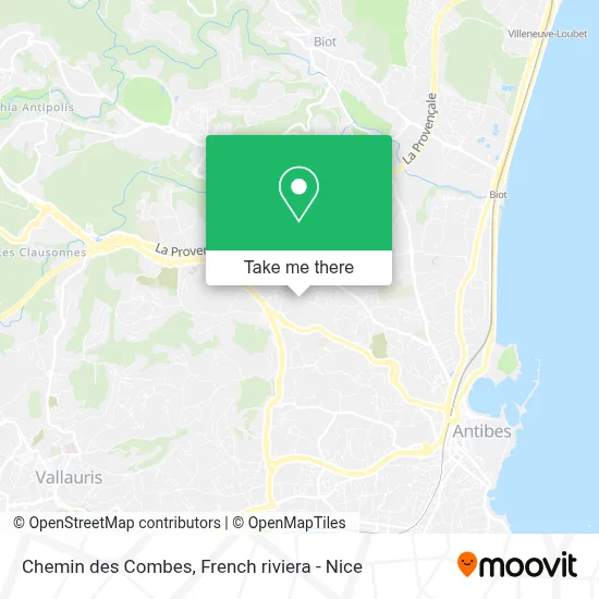 Mapa Chemin des Combes