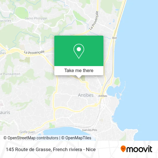 145 Route de Grasse map