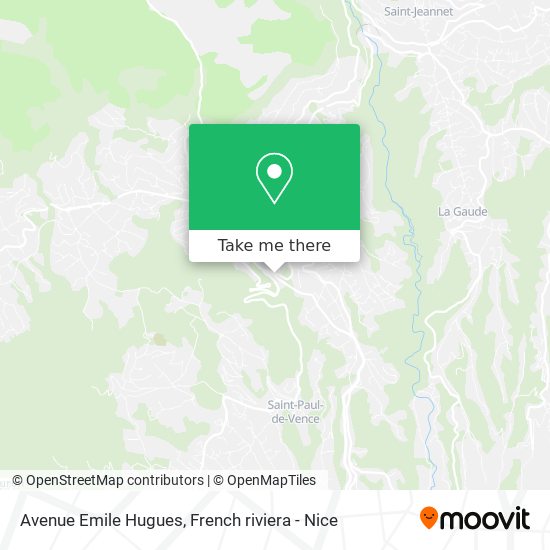 Avenue Emile Hugues map