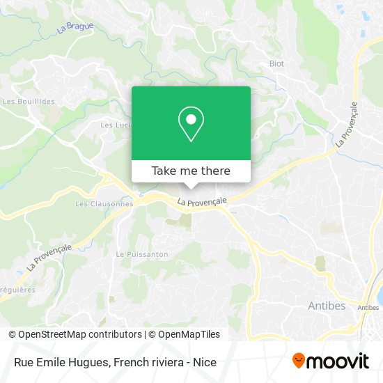 Mapa Rue Emile Hugues