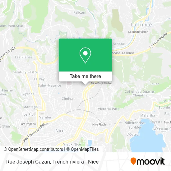 Rue Joseph Gazan map