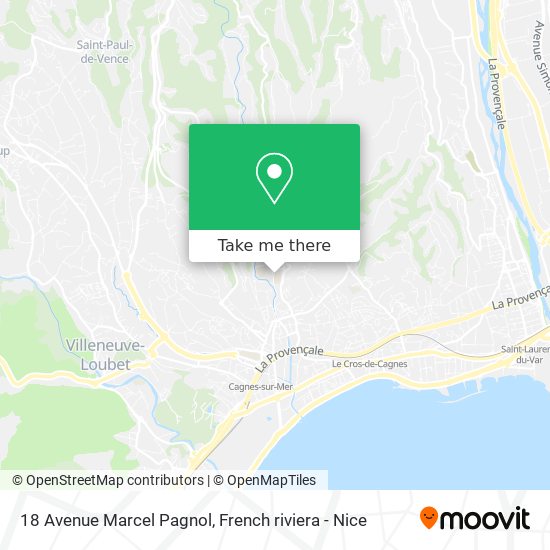 Mapa 18 Avenue Marcel Pagnol
