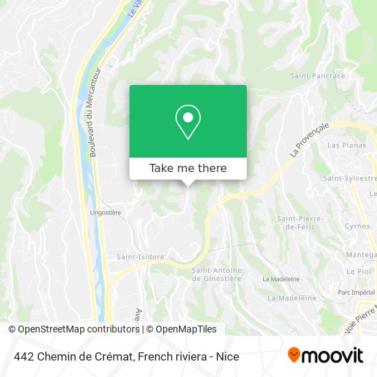 Mapa 442 Chemin de Crémat