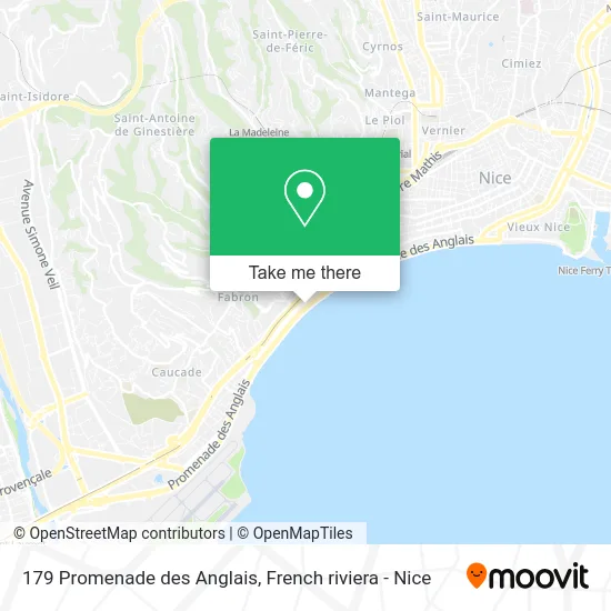 179 Promenade des Anglais map