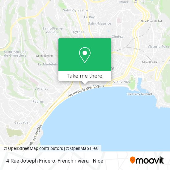 Mapa 4 Rue Joseph Fricero