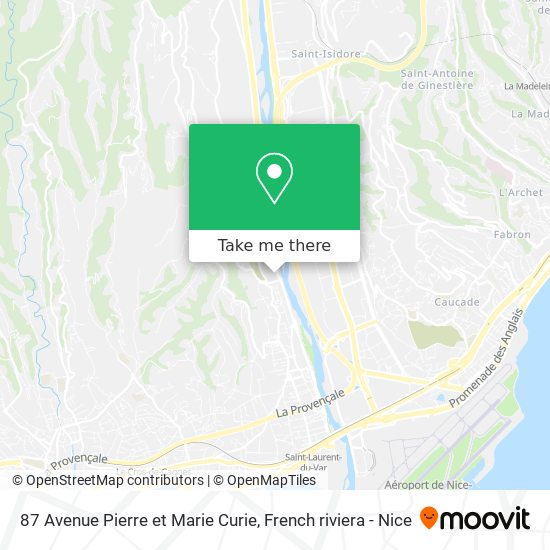 87 Avenue Pierre et Marie Curie map