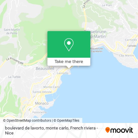 boulevard de lavorto, monte carlo map