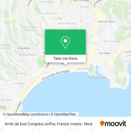 Arrêt de bus Congrès/Joffre map