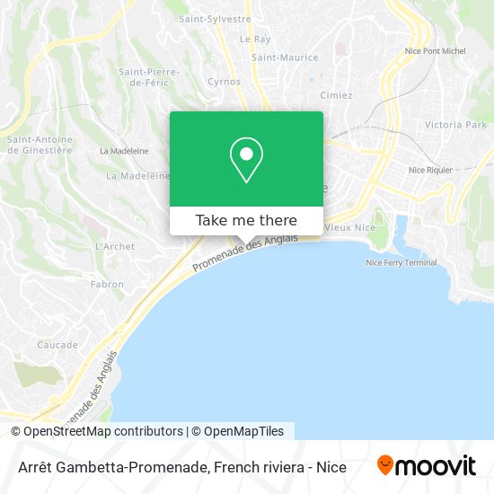 Mapa Arrêt Gambetta-Promenade