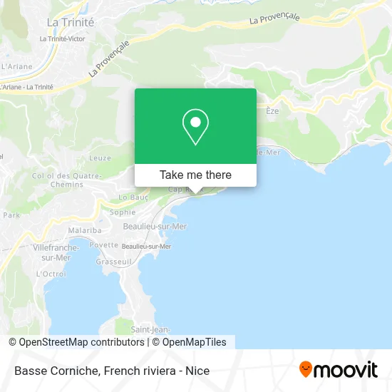Basse Corniche map