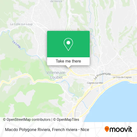 Macdo Polygone Riviera map