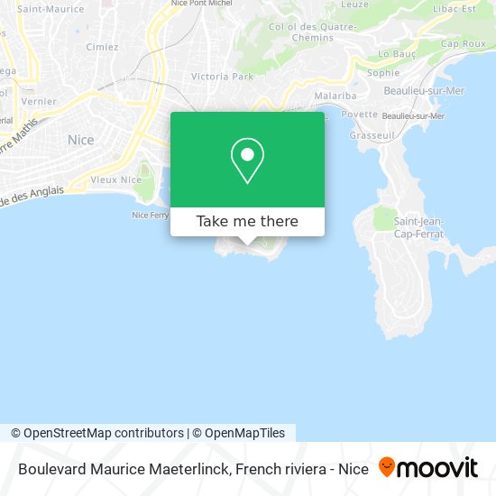 Mapa Boulevard Maurice Maeterlinck