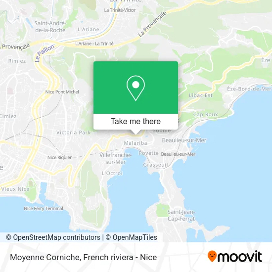 Moyenne Corniche map