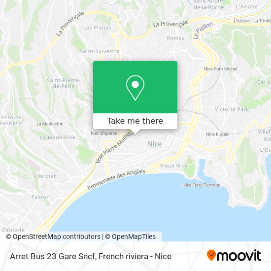 Mapa Arret Bus 23 Gare Sncf