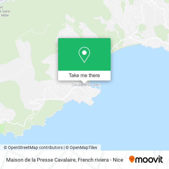 Mapa Maison de la Presse Cavalaire