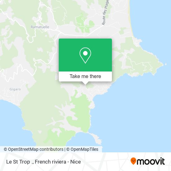 Le St Trop . map