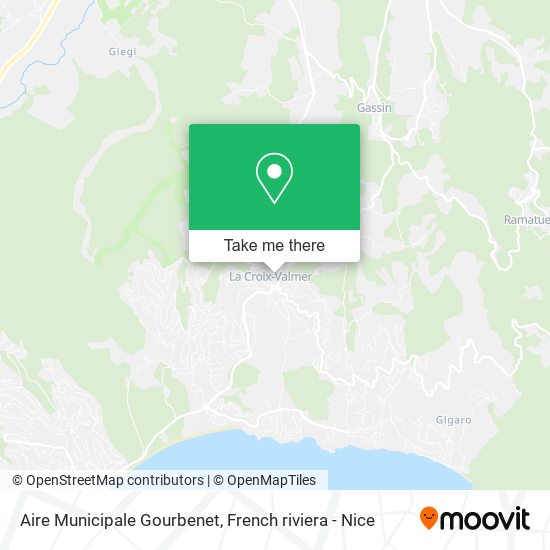 Aire Municipale Gourbenet map