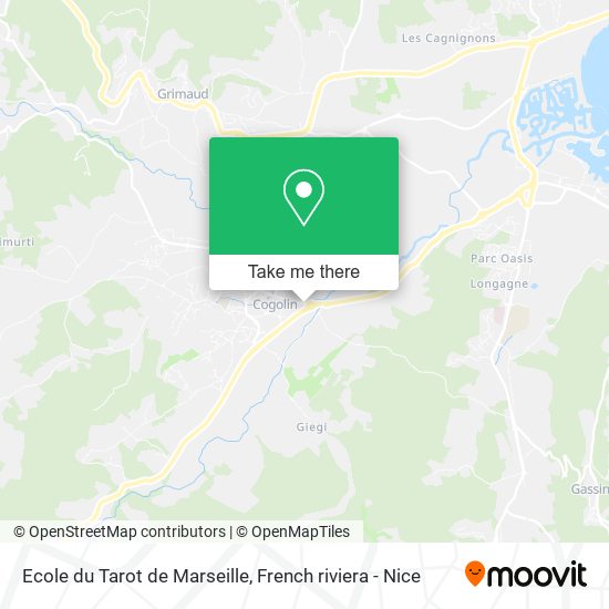Ecole du Tarot de Marseille map
