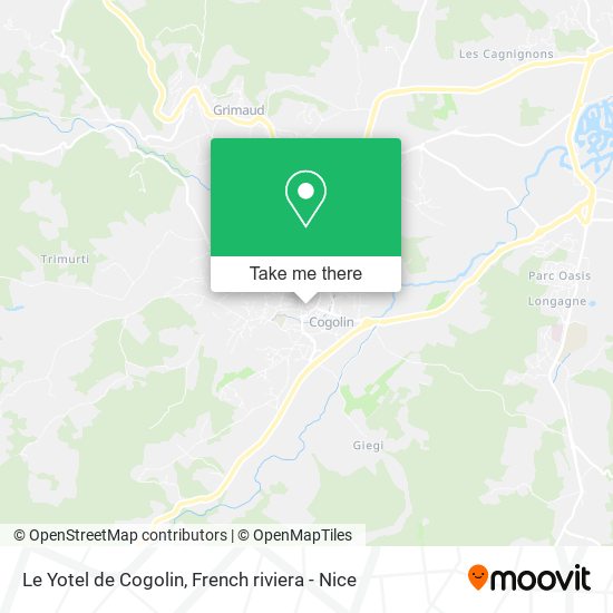 Le Yotel de Cogolin map