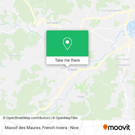 Massif des Maures map