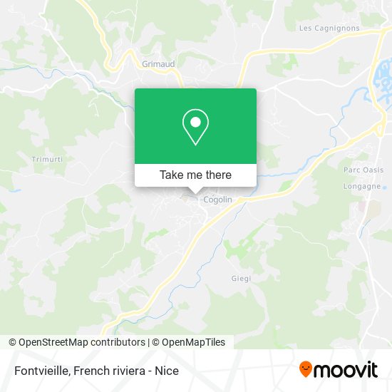 Mapa Fontvieille