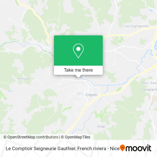 Le Comptoir Seigneurie Gauthier map