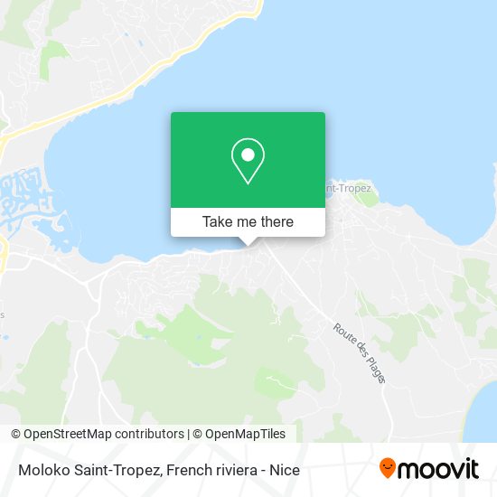 Moloko Saint-Tropez map