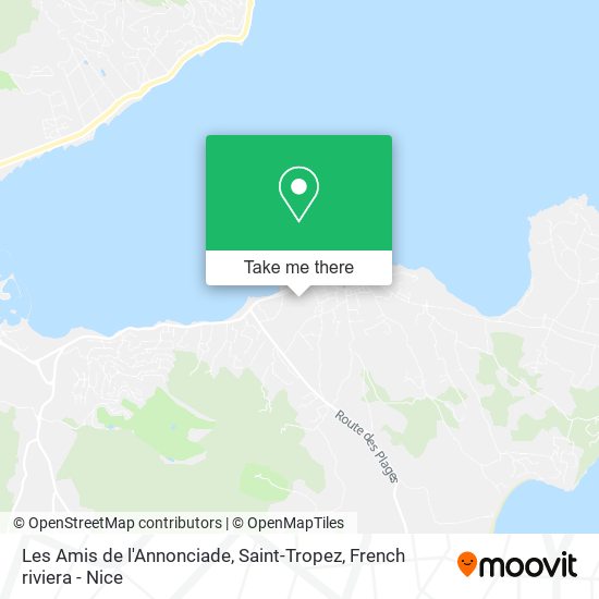 Mapa Les Amis de l'Annonciade, Saint-Tropez