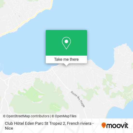 Mapa Club Hôtel Eden Parc St Tropez 2