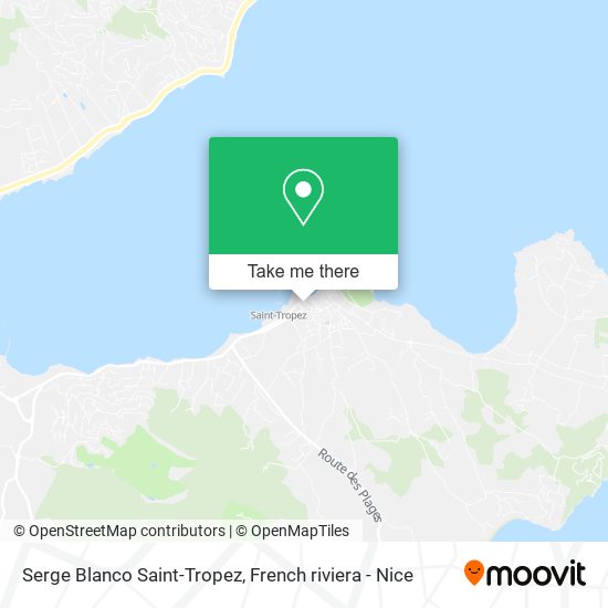 Mapa Serge Blanco Saint-Tropez