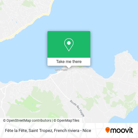 Fête la Fête, Saint Tropez map