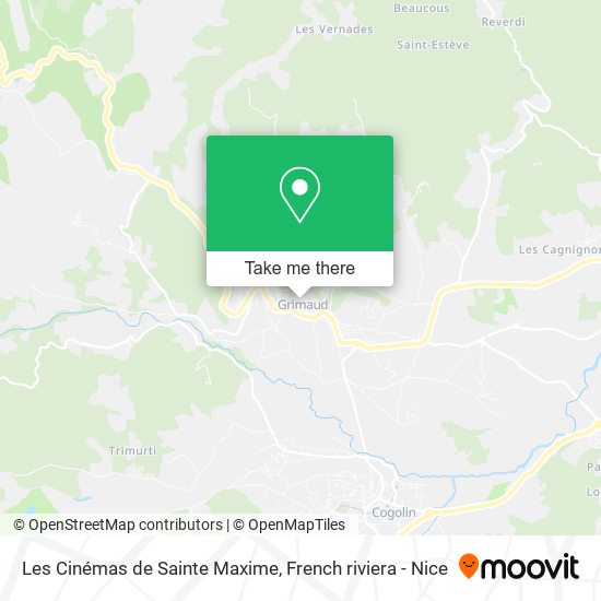 Les Cinémas de Sainte Maxime map