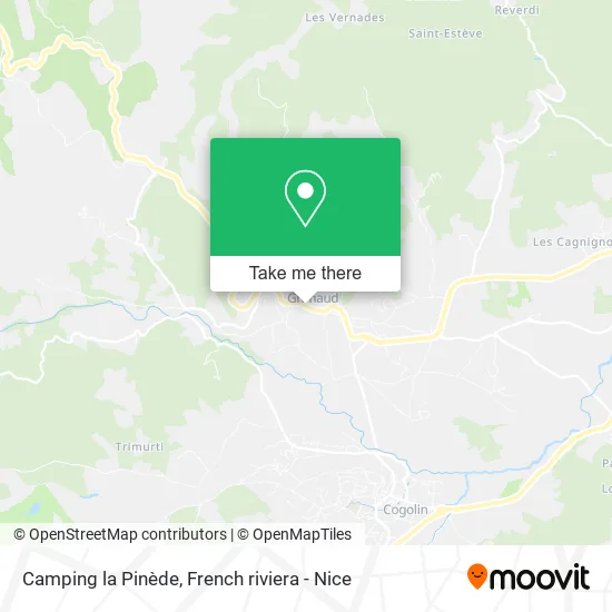 Camping la Pinède map