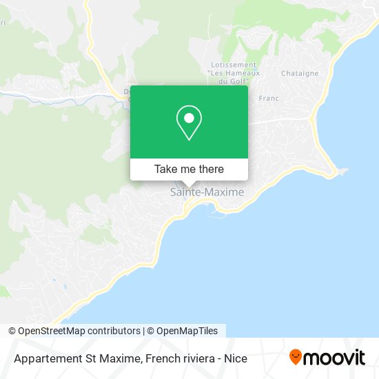 Appartement St Maxime map