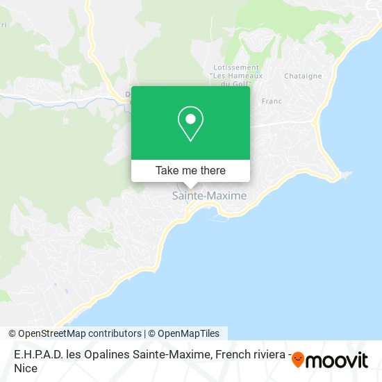 E.H.P.A.D. les Opalines Sainte-Maxime map