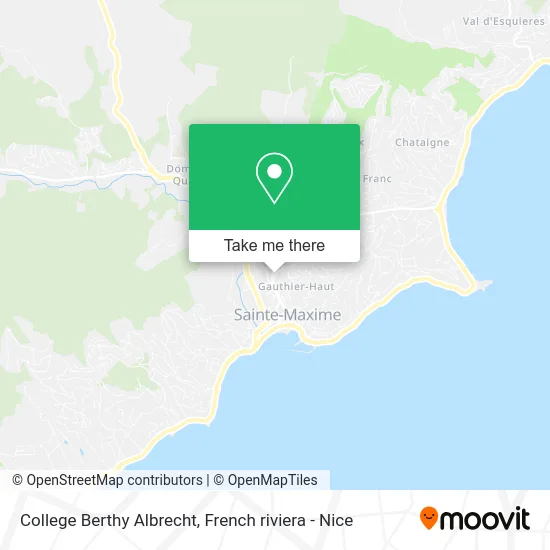 College Berthy Albrecht map