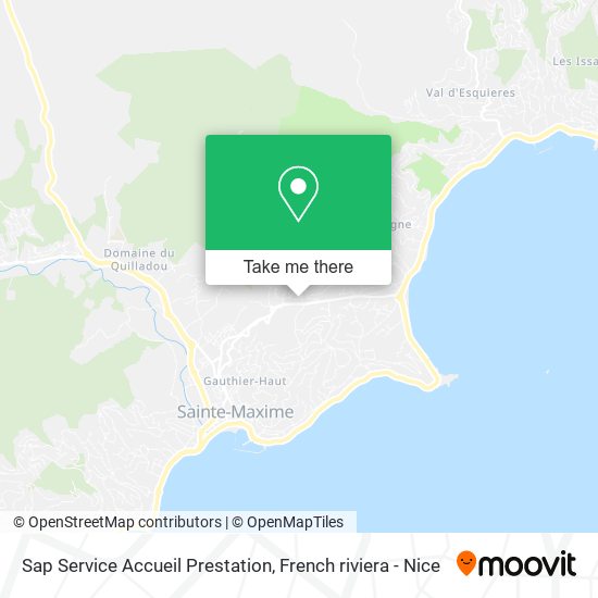 Sap Service Accueil Prestation map