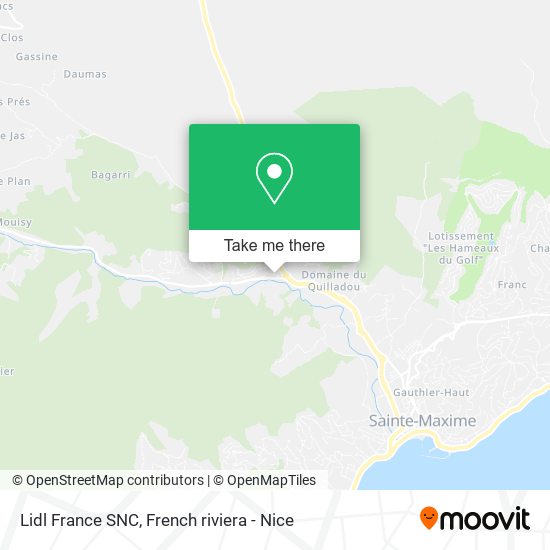 Lidl France SNC map