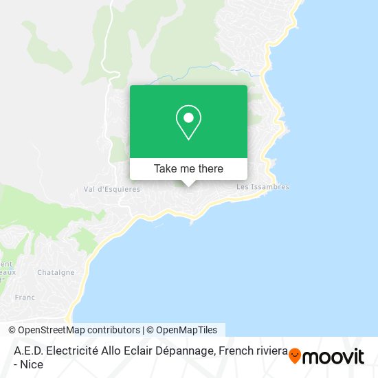 A.E.D. Electricité Allo Eclair Dépannage map