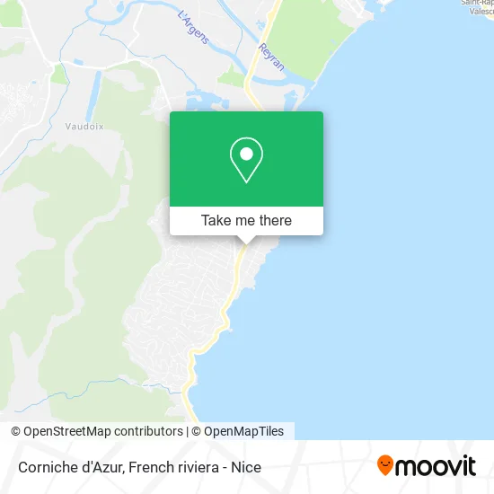 Corniche d'Azur map