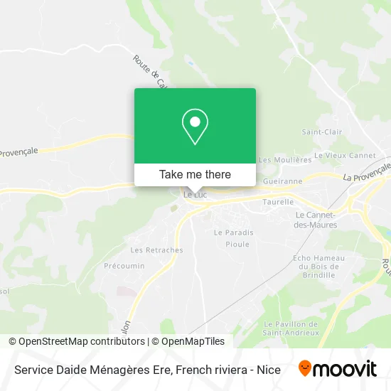 Service Daide Ménagères Ere map