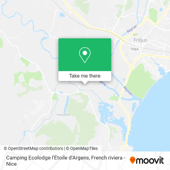 Camping Ecolodge l'Étoile d'Argens map