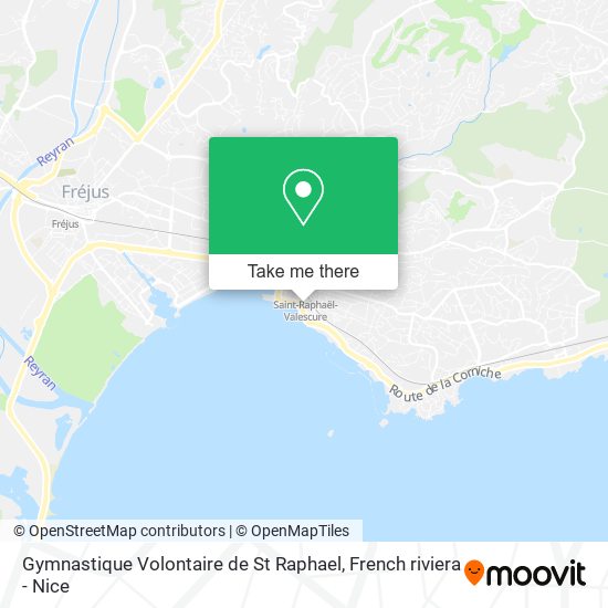 Mapa Gymnastique Volontaire de St Raphael