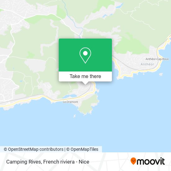 Camping Rives map