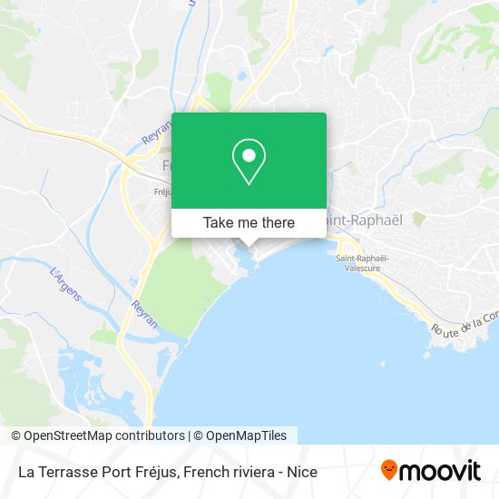 La Terrasse Port Fréjus map