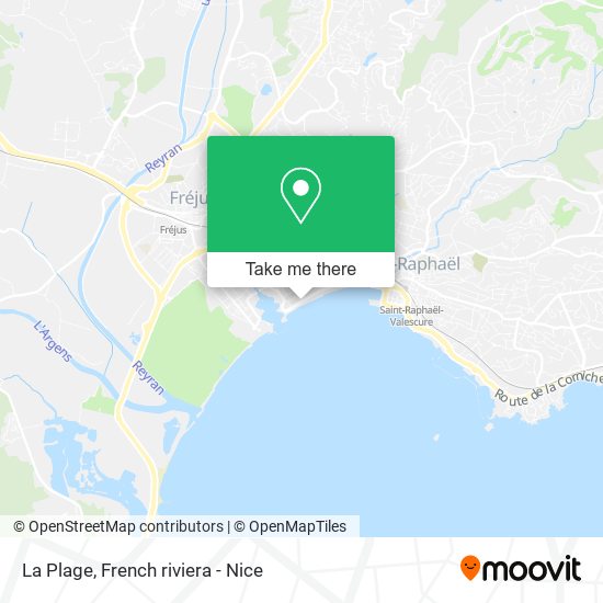 La Plage map